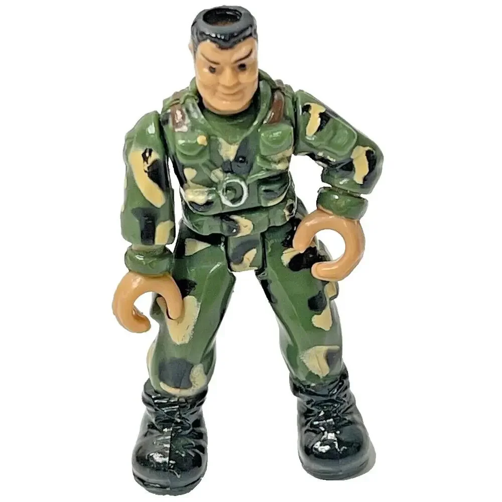 Chap Mei Military Soldiers Tactical Force 4 Men Figures w/ 3 Weapons Set